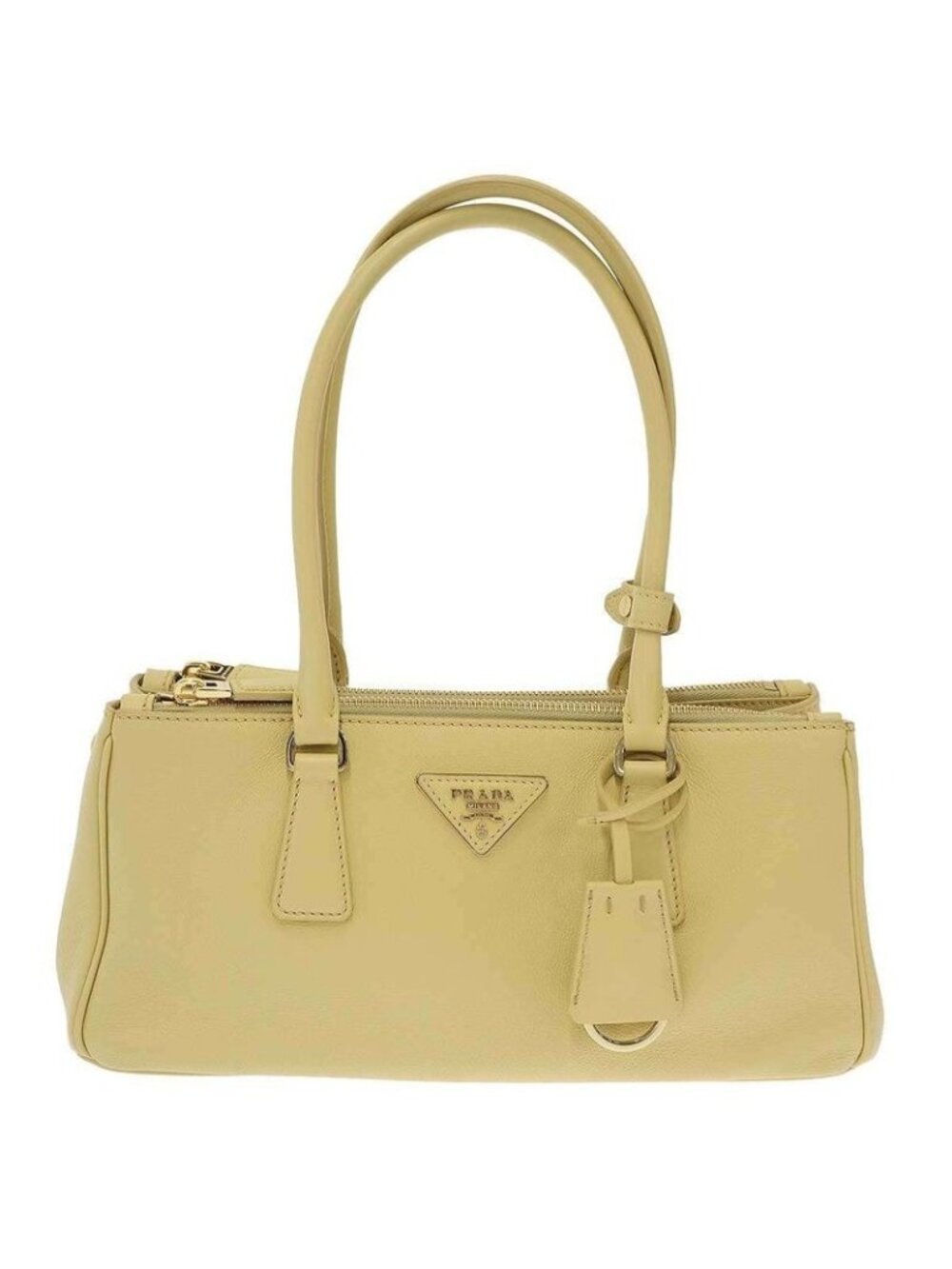 Prada Galleria Bag Medium Leather Shoulder Yellow